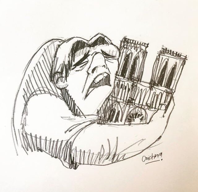 Quelle tristesse de voir 850ans de patrimoine français en flammes 😢 #NotreDame