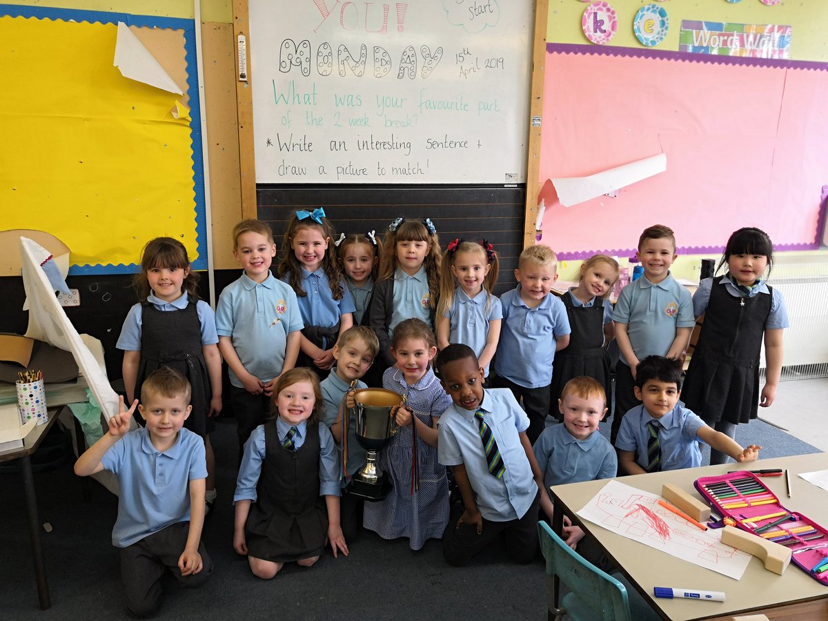 OLRprimary's tweet photo. P1c WON THE CARING CUP! We had set this as our class goal so were all super excited and happy. 😊👏 #caringcup #caringclass #ResponsibleCitizens #primaryone https://t.co/hn1TW8ZZIi