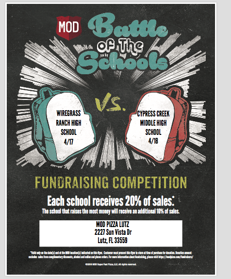 FBLA-let's represent WRHS #beatCCMH
4/17/2019 <a href="/MODPizza/">MOD Pizza</a>