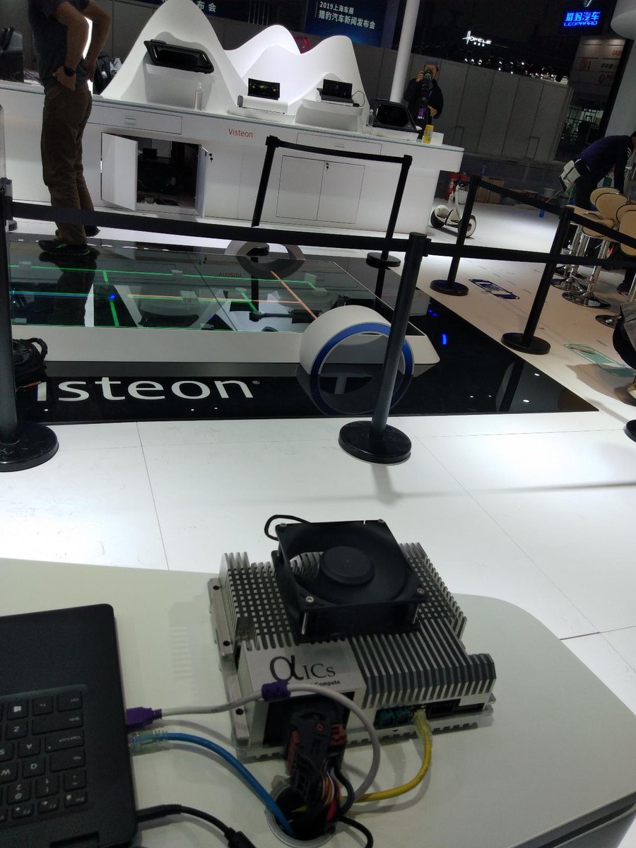 AlphaicsCorp's tweet photo. AlphaICs exhibits alphaEdge, a 60 TOPs/Watt solution, in Auto Shanghai to enable L2/L3 cars, robots and drones.

#AutoShanghai #AutonomousVehicles  #Drones #Robots #AlphaICs https://t.co/wwDGXxMMfY