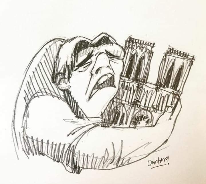 pavndistelle's tweet photo. Il mio povero cuore 💔 #NotreDame https://t.co/07U7ifyxGo