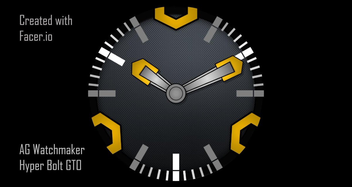 agwatchmaker's tweet image. AG Hyper Bolt GTO #watchface @facer_io facer.io/watchface/C8yd…
