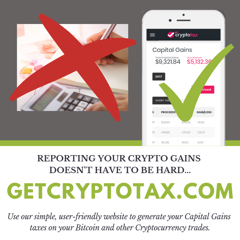 Get_Crypto_Tax's tweet photo. Reporting your #crypto transactions doesn't have to be hard...
https://t.co/gtX2y1s08a https://t.co/ndK0uAhMwx