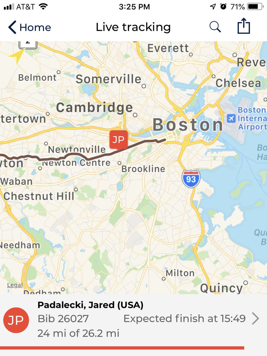 Clarity67's tweet image. Jared hit mile 24! So close! Go, Jared! 🏃🏻‍♂️💜 #RunPadsRun