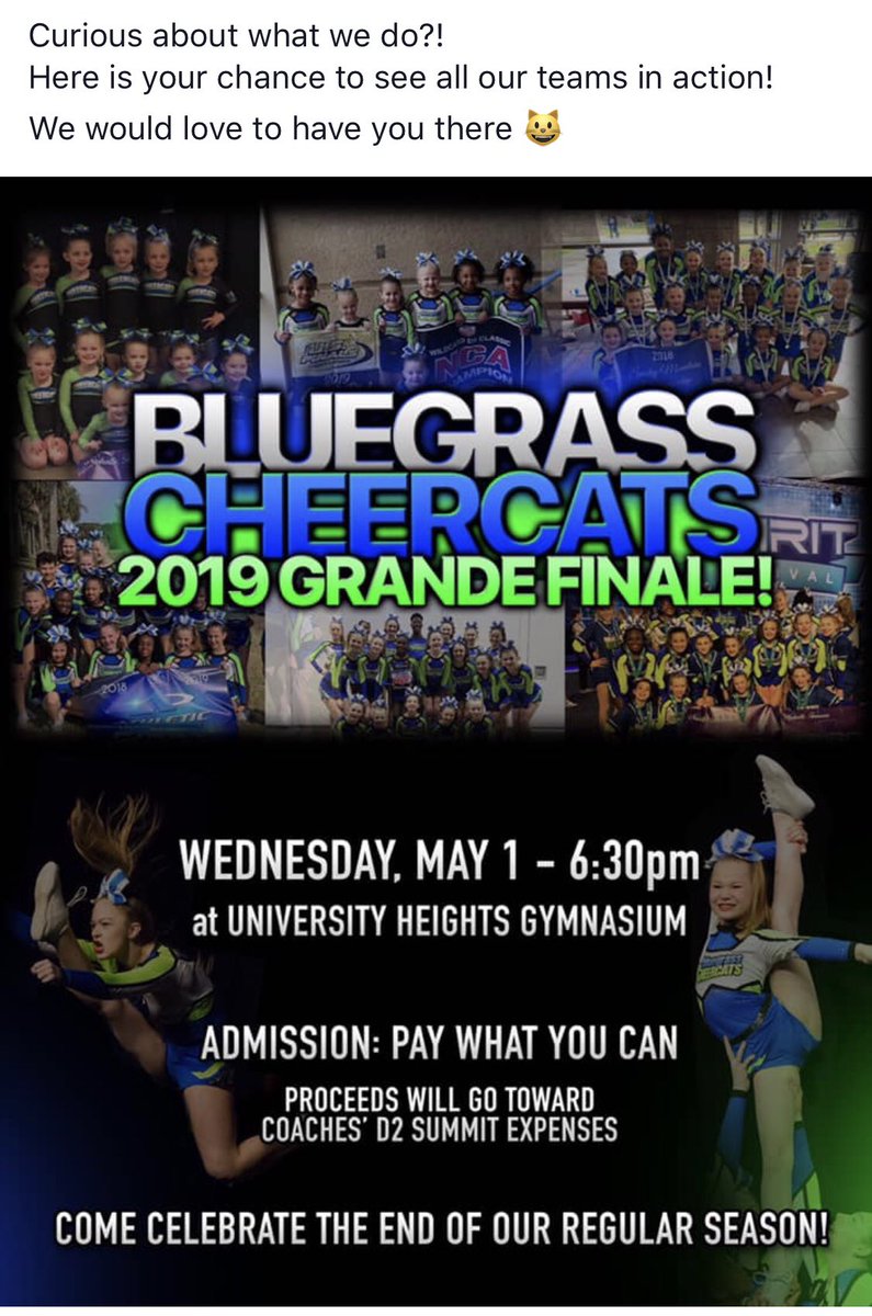 Cheercats's tweet photo. Come see who we are and what we do! https://t.co/PboaWaQblO