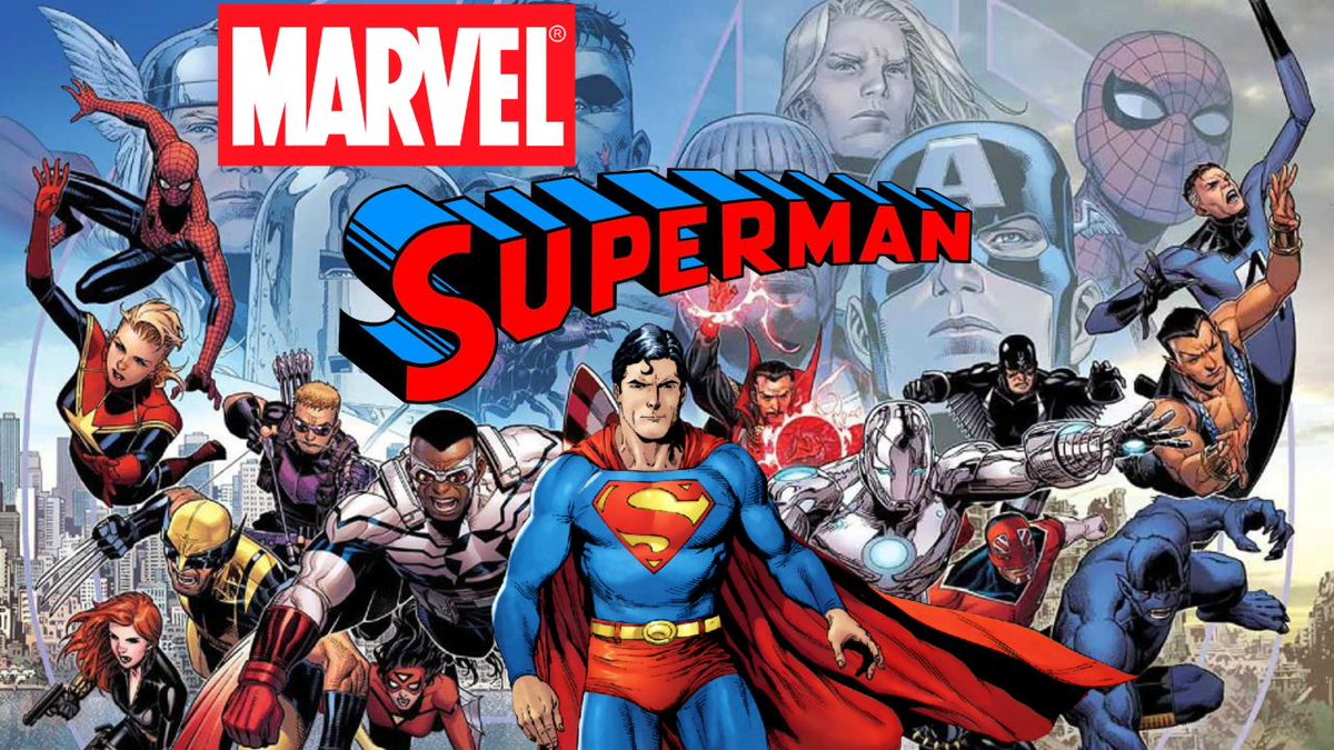 TheGeekForFun's tweet photo. First episode of a new series with @InnsmouthInmate discussing what your favourite characters would be like if they were placed in a different franchise. 
This time, Just Imagine if Superman lived in the Marvel Universe?
 https://t.co/qeGFrbPAqK https://t.co/vLlqmbUCpt