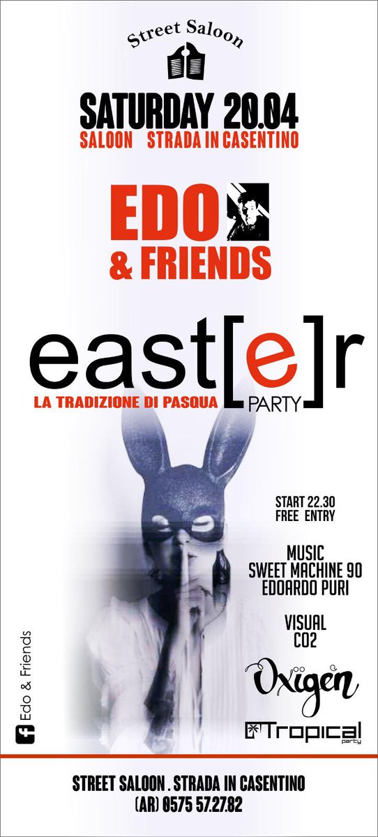 EdoardoPuri's tweet photo. saturday night #edoandfriends easter party edoardo puri dj set feat marco mangani and sweet machine90' #casentino #party https://t.co/EQL3RMzHUL