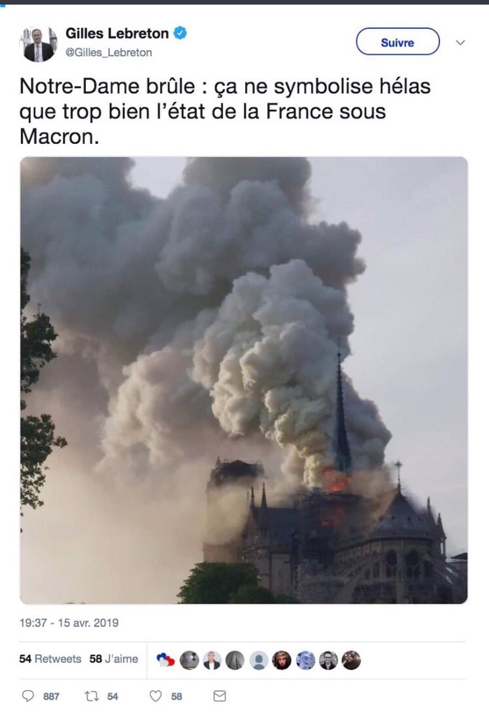 ADPCharb's tweet photo. #NotreDame : morceaux choisis #UNEF #ProAssad #extremedroite https://t.co/jmBseSrxgh