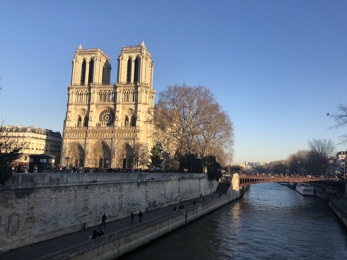 Feeling incredibly lucky and thankful that I got to see the #NotreDame so recently. My heart is breaking today💔 #NotreDameOnFire