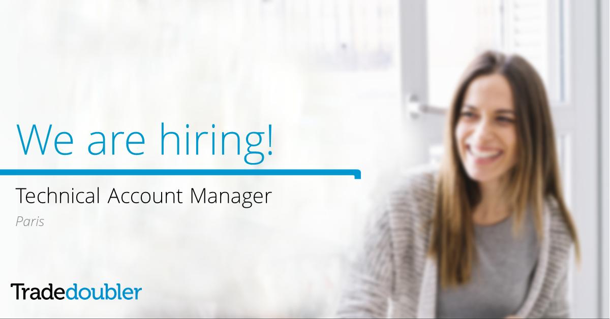 TradeDoublerFR's tweet image. #TradedoublerFrance recherche un #technicalAccountManager #poste basé sur #BoulogneBillancourt #CDI #WebMarketing #JobOffer  #AffiliationMarketing #recrutement Envoyez vos #candidatures à : remy.marchesin@tradedoubler.com