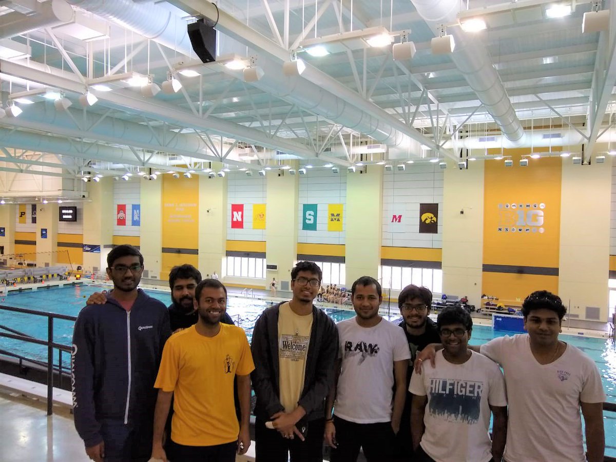 PurdueCricket's tweet photo. Purdue Cricket was there to support Badminton, Women's Water Polo and Racquetball clubs at their respective events this weekend. #Purdue #RecAndWellness https://t.co/yLLWt9bT5L