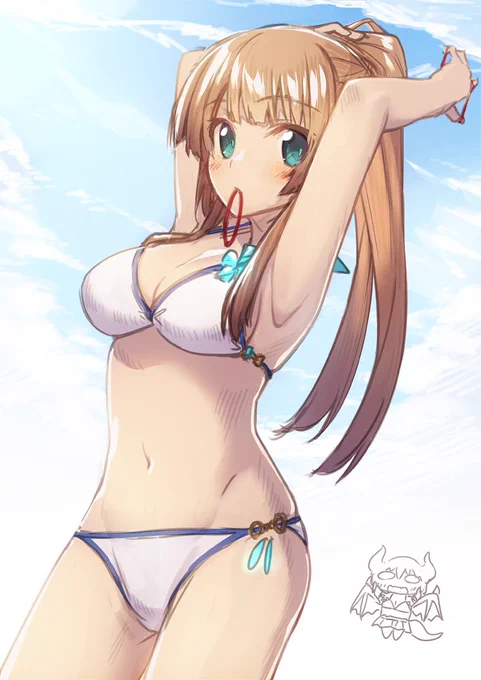 アンちゃん練習。意外にも出るとこ出てるのえっちで好き。そういう目で見るな。はい 