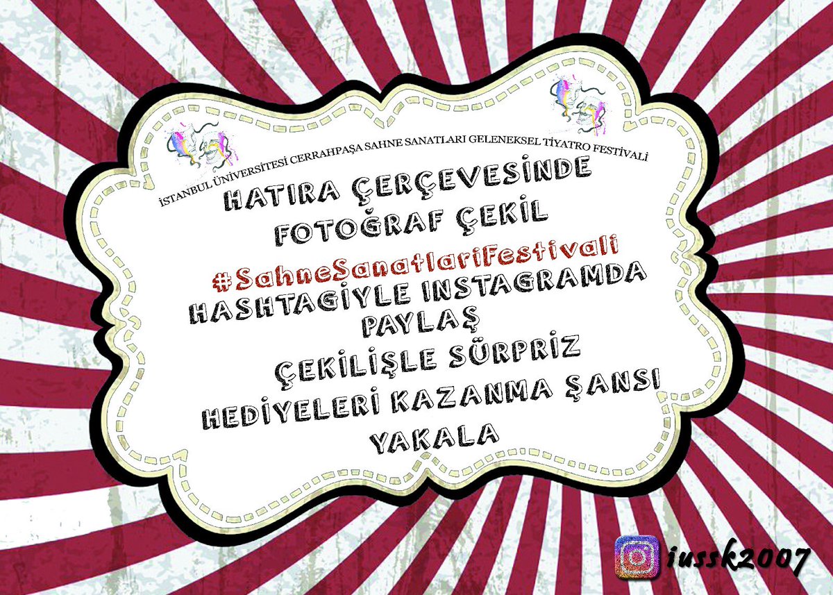 Hatıra çerçevemiz Menza’da sizleri bekliyoooor! 👀 #cekilis #hediye #sahne #sanat #sahnesanatlari #sahnesanatlarifestivali