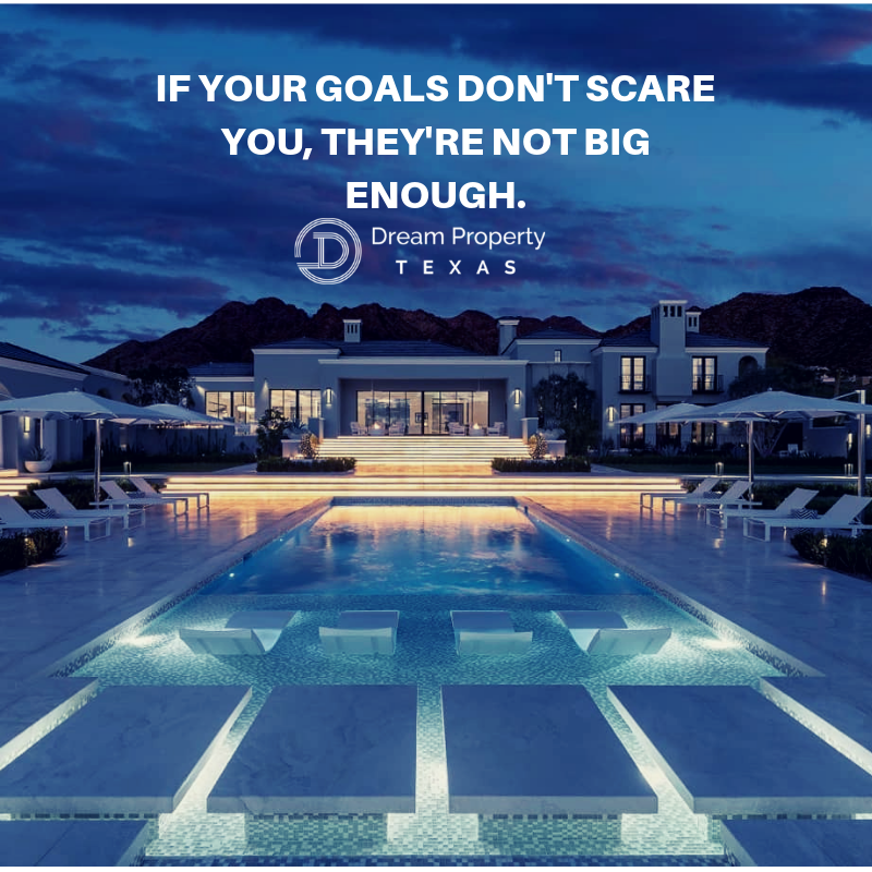 DreamPropertyTX's tweet photo. 💡 If your financials goals don't scare you, they're not big enough. Team up with us to expand your next real estate investment portfolio goals.  
.
.
.
.
.
#quotes #quoteoftheday #investors #realestatetip #entrepreneurs #realestate #billionaire #investment #austin https://t.co/Msl074AR1M