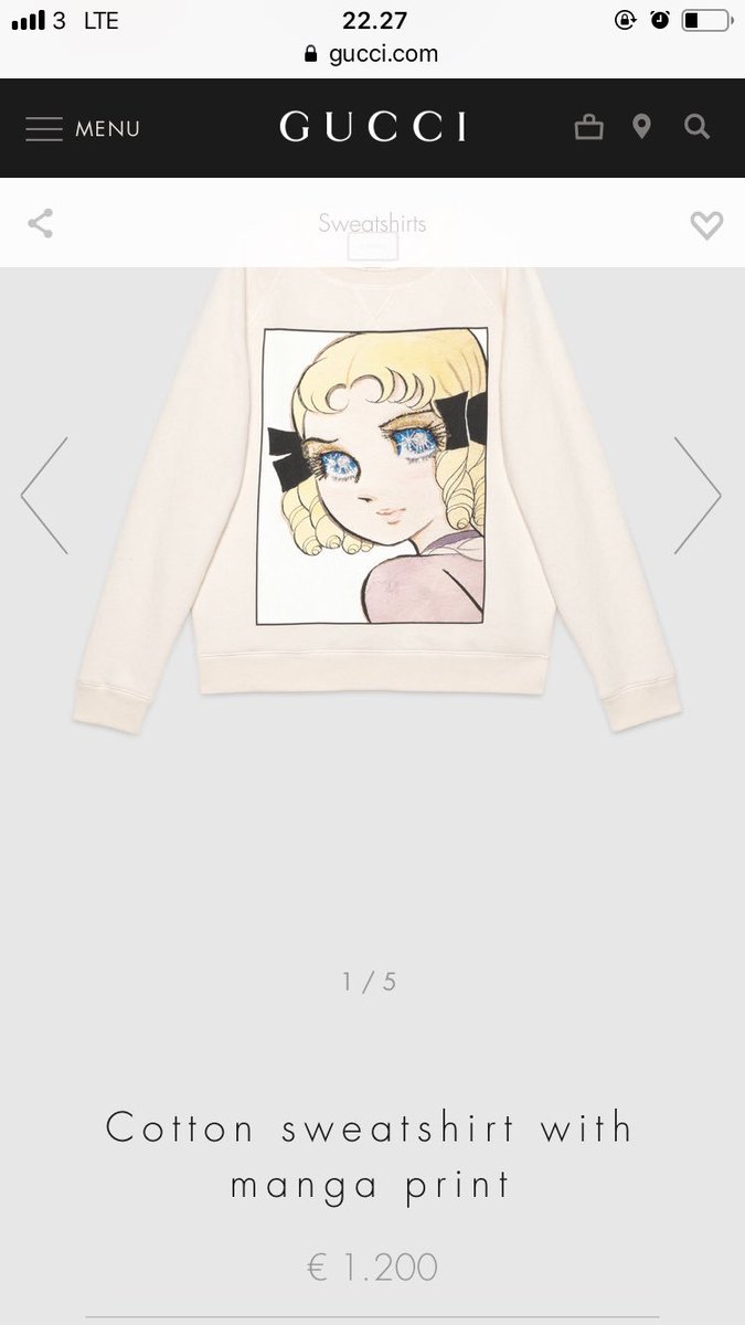 gucci manga sweatshirt