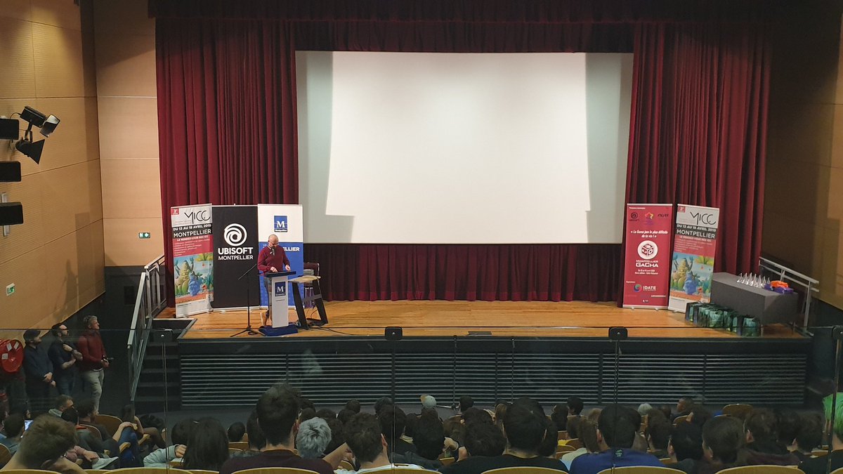 Sud_PICCEL's tweet image. #MICC19 Pres. des jeux de la @gachajam à la Salle Rabelais de @montpellier_ Bravo aux participants, organisateurs et partenaires !   @ETPAToulouse  @Entreprendre_MT @EpitechMontpel  @LuckyHammers @PushStartGame 
@ubisoft @LaurentMichaud @IDATEDigiWorld @eartsup