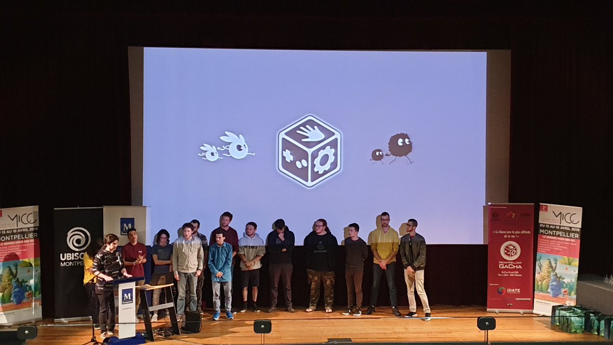 Sud_PICCEL's tweet image. #MICC19 Pres. des jeux de la @gachajam à la Salle Rabelais de @montpellier_ Bravo aux participants, organisateurs et partenaires !   @ETPAToulouse  @Entreprendre_MT @EpitechMontpel  @LuckyHammers @PushStartGame 
@ubisoft @LaurentMichaud @IDATEDigiWorld @eartsup