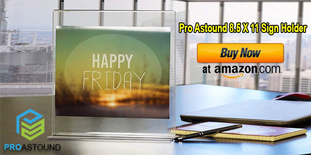 ProAstound's tweet photo. "Pro Astound 8.5 X 11 Sign Holder" Made from high quality crystal clear acrylic with polished edges. Buy Now at Amazon - https://t.co/yHtNTkm2B1 
.
.
#merchandising #amazon #retaildesign #amazonfinds #display #amazonprime #signholdersdirect #amazondeals #graphicholder #amazonfba https://t.co/n7FDX8rTcg