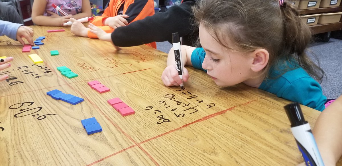 NicoleHooker17's tweet photo. Making numbers + writing on the table=excited kids during math groups!! #theBHT https://t.co/YF0bm6X51F