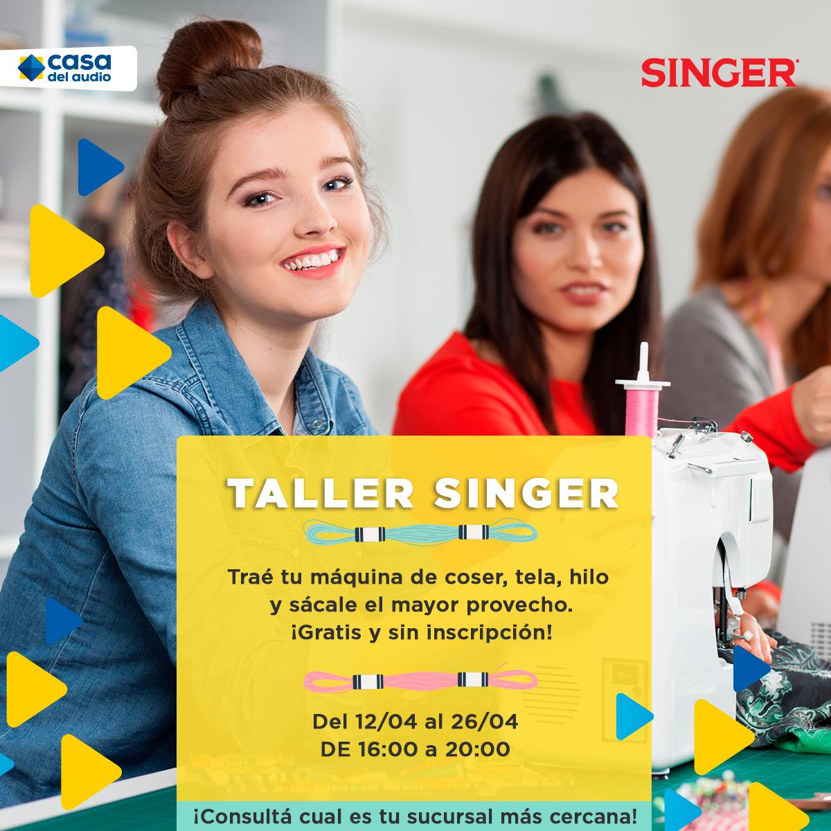 CasadelAudioWeb's tweet photo. Acercate a #CasaDelAudio y sacale provecho a tu máquina de coser!✨ Participá de los cursos @singerargentina para aprender a usar tu máquina de coser en todas sus prestaciones🙌
Es gratuito y no necesitás inscribirte> Compartimos los horarios y ubicaciones en el próximo tweet 🤗 https://t.co/fXVQihT4ad