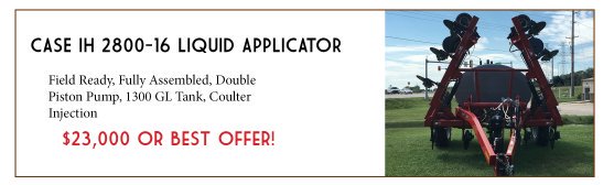 DavisEqCorp's tweet image. The time is just right to pick up this bad boy for your farm. Call Brad today at 800-747-8300 to get yours! #LimitedOffer #LimitedSupply #FirstCome
