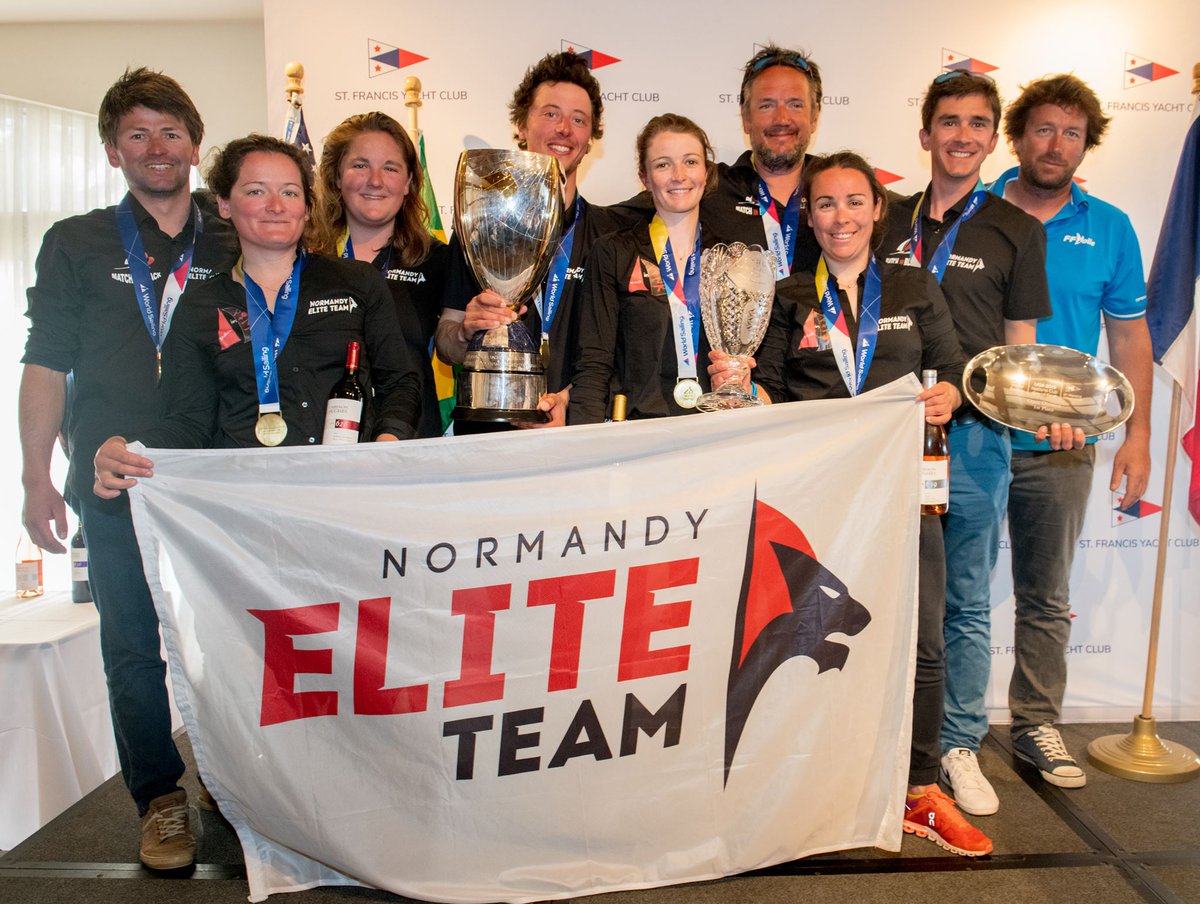 FFVoile's tweet photo. ⭐️🇫🇷⭐️ Retour sur le bel exploit de Pauline Courtois et Maxime Mesnil, vainqueurs de la Nations Cup à San Francisco 🌁! Un fantastique doublé tricolore, comme en 2006 et 2009. 🤩 #MatchRacing #NationsCup 
A lire ici : https://t.co/Oo6LOyCOqS https://t.co/N7yUxugwKz