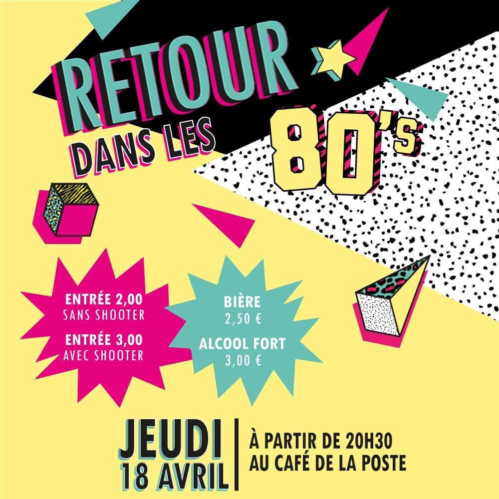 BDEEGCBrive's tweet photo. Gaillardes, Gaillards,

Le BDE de l'EGC est fier de vous inviter pour un retour dans les années 80!💿

Ressortez perruques, strass et paillettes et rejoignez nous sur la piste du Post Café💃

Distribution de goodies et cadeaux pendant la soirée🎁

Le JEUDI 18 Avril à 20h30🎉 https://t.co/tyOSCJG258