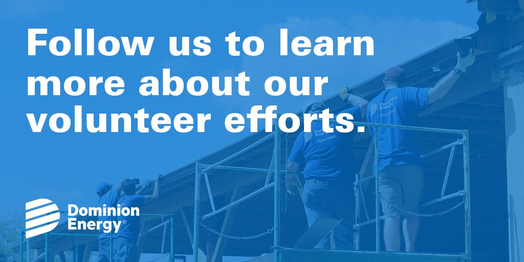 Dom_CovePoint's tweet photo. Are you interested in our volunteer efforts? This account is closed, but you can still catch up on our community involvement. Follow @DominionEnergy. https://t.co/QnNE9gPzpK