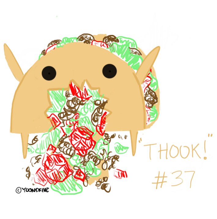 the shook taco  #Draw_BT21  #CrunchySquad