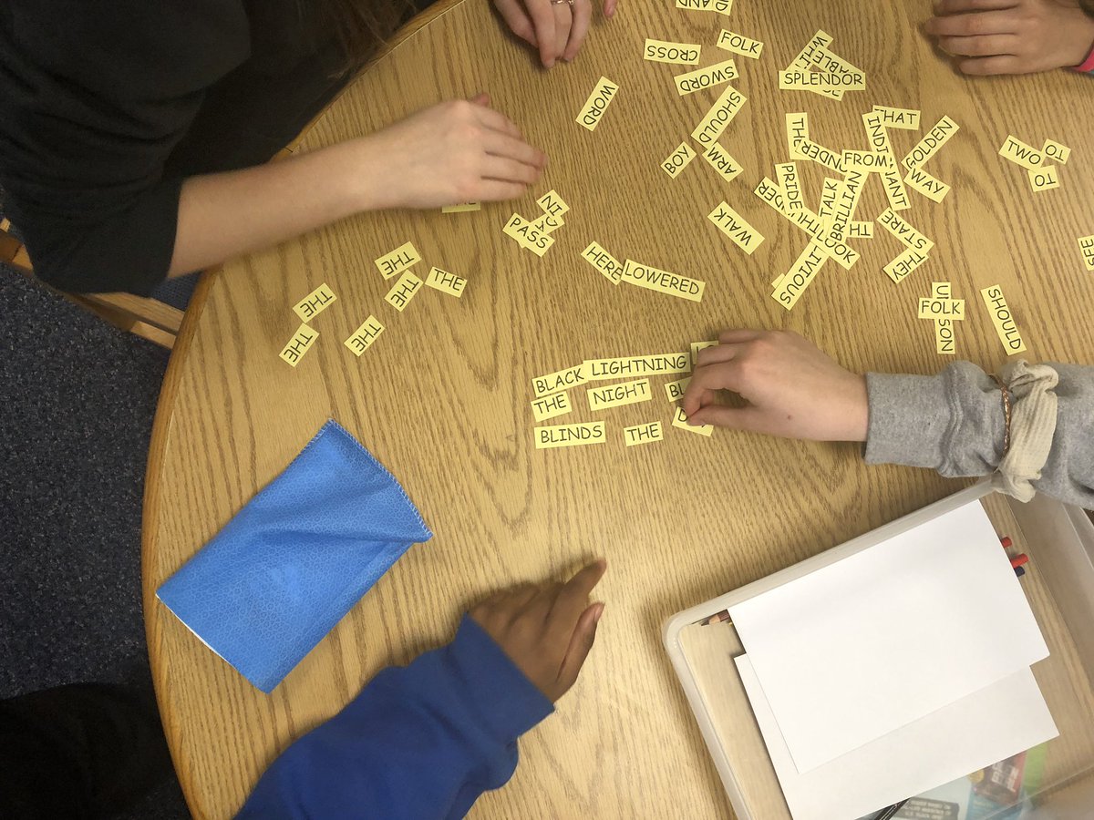 EngTeacherVM's tweet photo. Mrs. McGee celebrating National Poetry Month! @CCMSJags https://t.co/BSCkxsdbEw