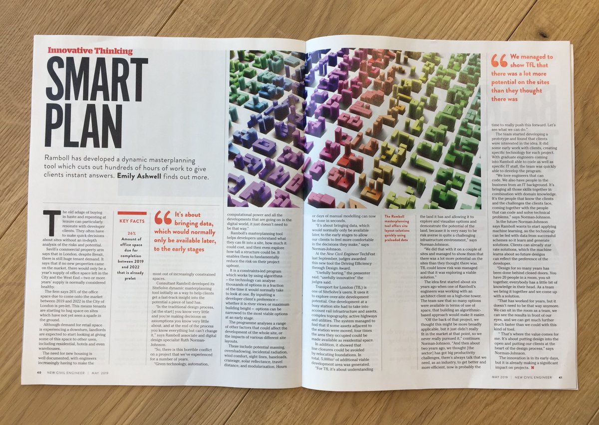 Great to be featured in NCE this month talking about our product SiteSolve. Exciting times ahead!