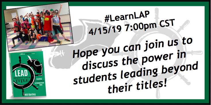 nbartley6's tweet photo. Thrilled to guest moderate #LearnLAP tonight at 7pm CST-hope you can join us! #tlap #leadlap #leadlapmass @PaulSolarz @burgessdave @burgess_shelley @BethHouf @TaraMartinEDU @dbc_inc @JayBilly2 https://t.co/2oz5EoubsA