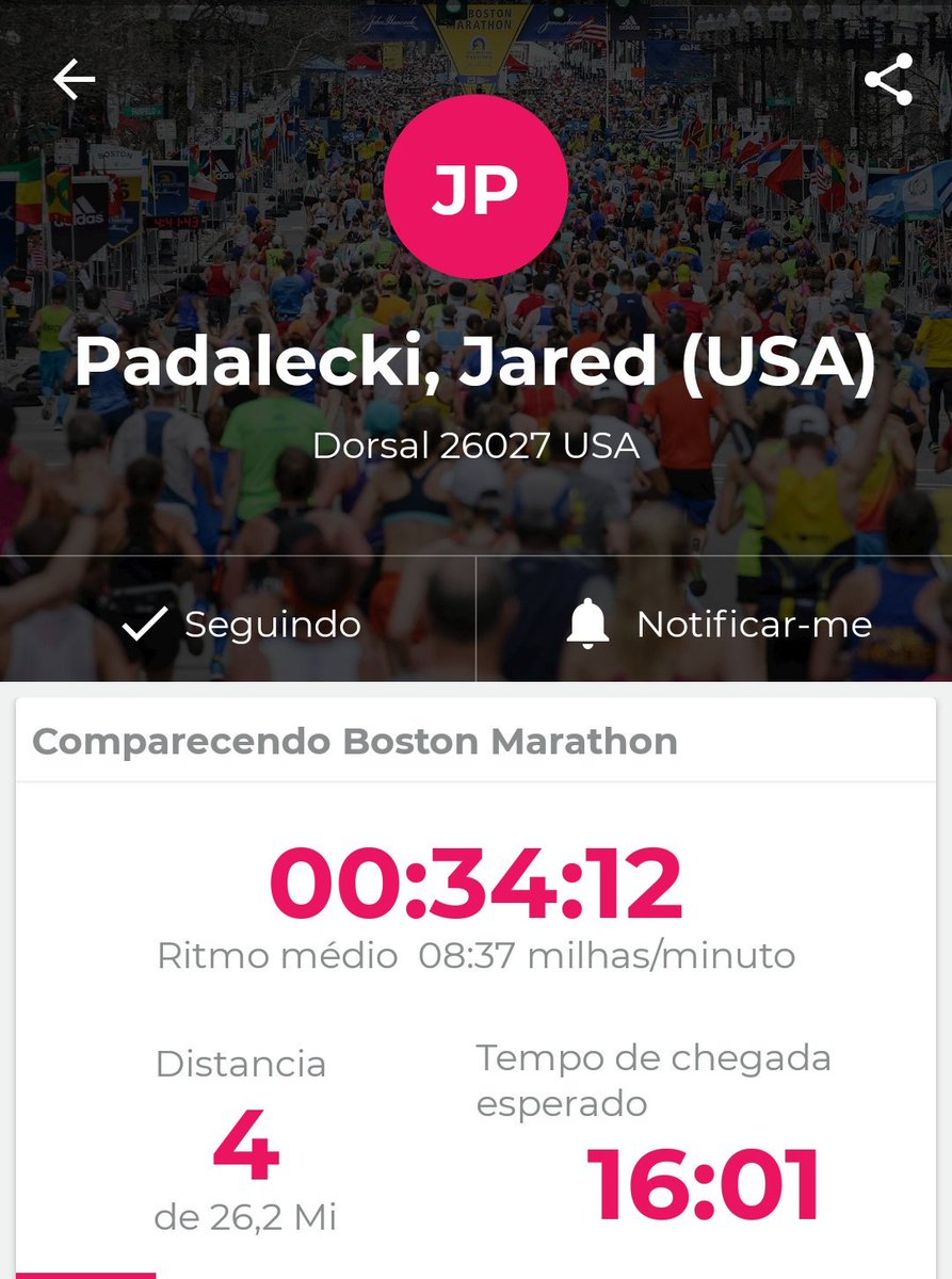 tropcoqueta's tweet image. baixei o app pra acompanhar o jared e a genevieve na maratona #RunPadsRun