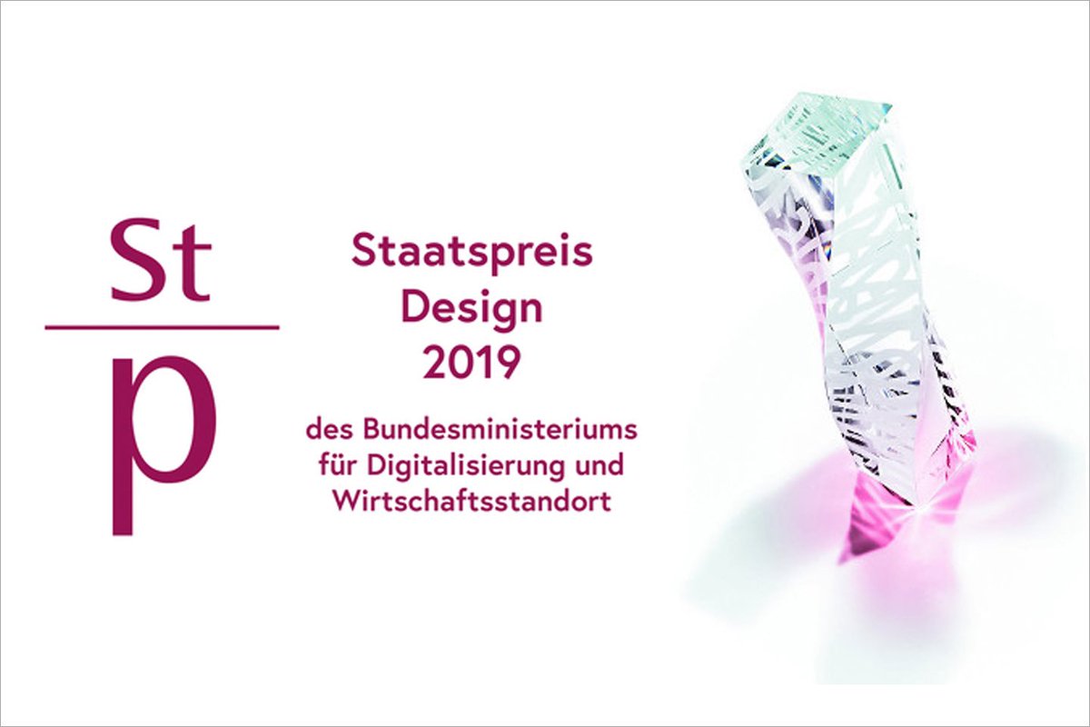 CALL - Der Verband <a href="/designaustria/">designaustria</a> organisiert den österreichischen Staatspreis Design des Bundesministerium für Digitalisierung und Wirtschaftsstandort. Die SDA freut sich, den Aufruf zur Einreichung von Bewerbungen zu teilen. Es läuft bis zum 5. Mai 2019 tinyurl.com/y6ms4l7p