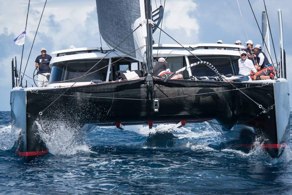 katamarans_com's tweet photo. HH66-01 "R-Six" which is currently racing against sister ship "Flash" (HH66-05) plus Gunboat 62s Mach Schnell and CHIM CHIM in the @LVDSBtwit
...
π· https://t.co/kETt3XWoYU
More at https://t.co/qVOUYlfpR0
...
Should be quite a race
πππ
#multihulls #sailing #catamarans #hh66 https://t.co/1FSEJsRJZk