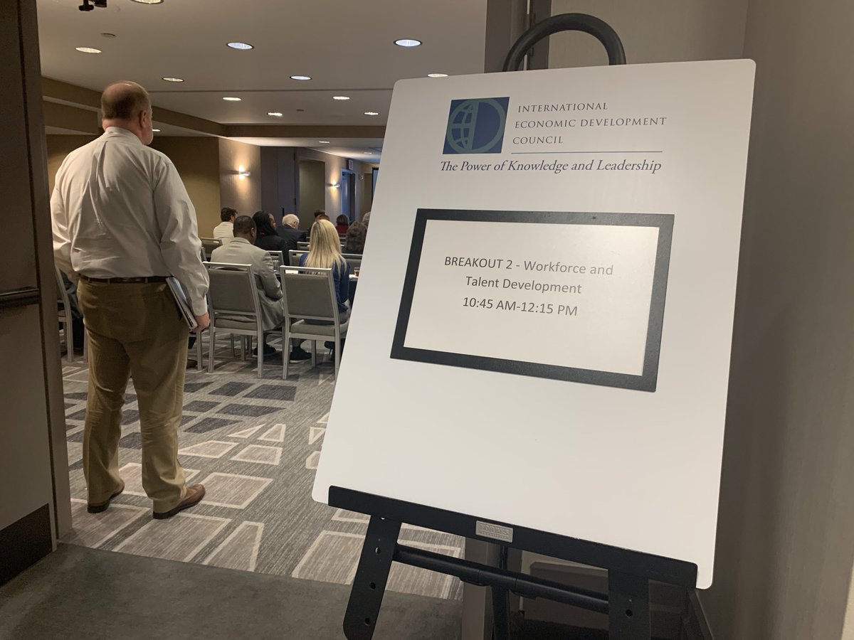 IEDCtweets's tweet photo. Our Workforce and Talent Development breakout session was quite popular this morning at #IEDCFEDForum! What were your takeaways from the session? #EconDev https://t.co/agEPUJTPkc