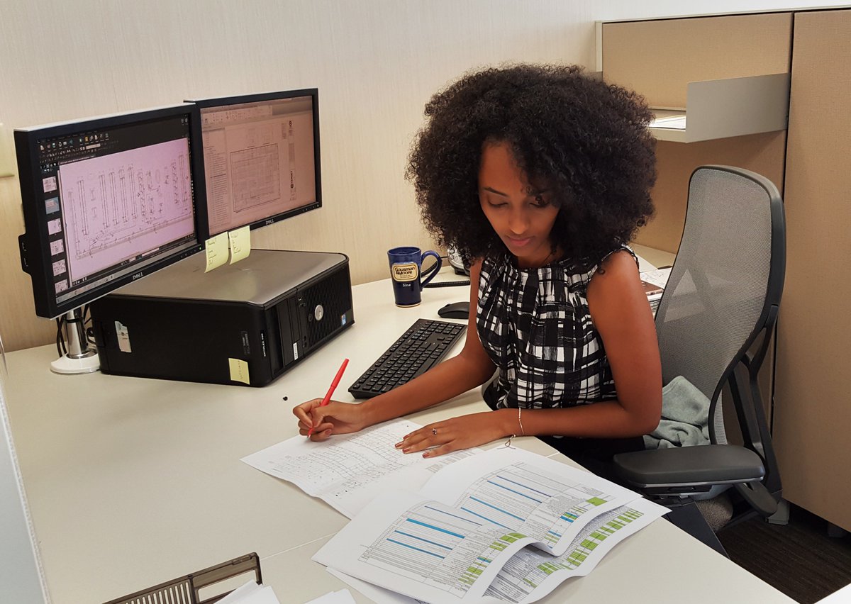 When <a href="/GausmanMoore/">Gausman & Moore</a> hired SciTech #intern Sina Kassaw last summer, they gained a passionate new team member. Find out how Kassaw's #engineering and communication skills set her apart on this week's blog > bit.ly/2UgqYUk