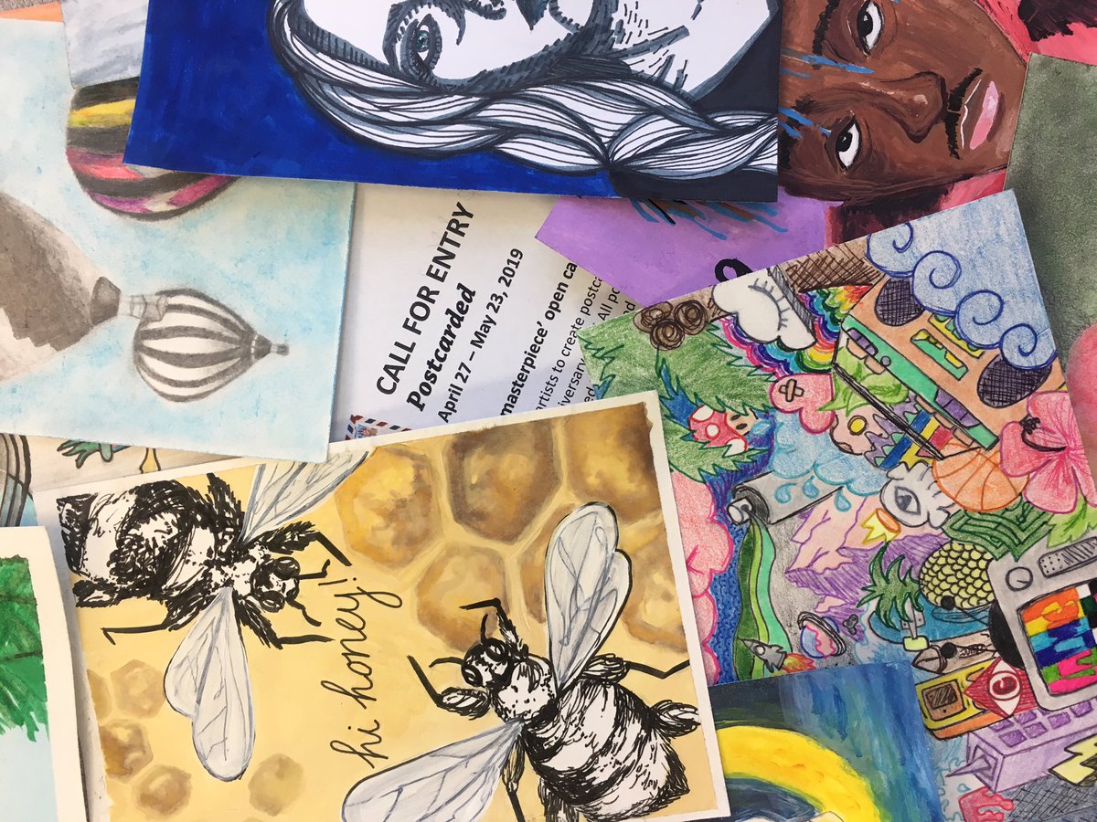 HBolensArtClass's tweet photo. #LSHSART students prepare their own post card designs for submission to the @AntonArtCenter show! Another great opportunity for students to get their work out in the community and compete for prizes. #ATeachersImpact #myLSPS https://t.co/9j57QmggiO