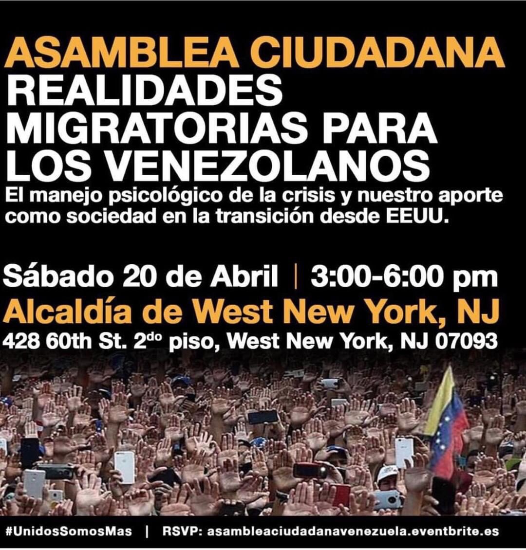 ElyangelicaNews's tweet photo. #Pendiente a los venezolanos en Nueva York ⬇️ https://t.co/s3OhGbj8kD