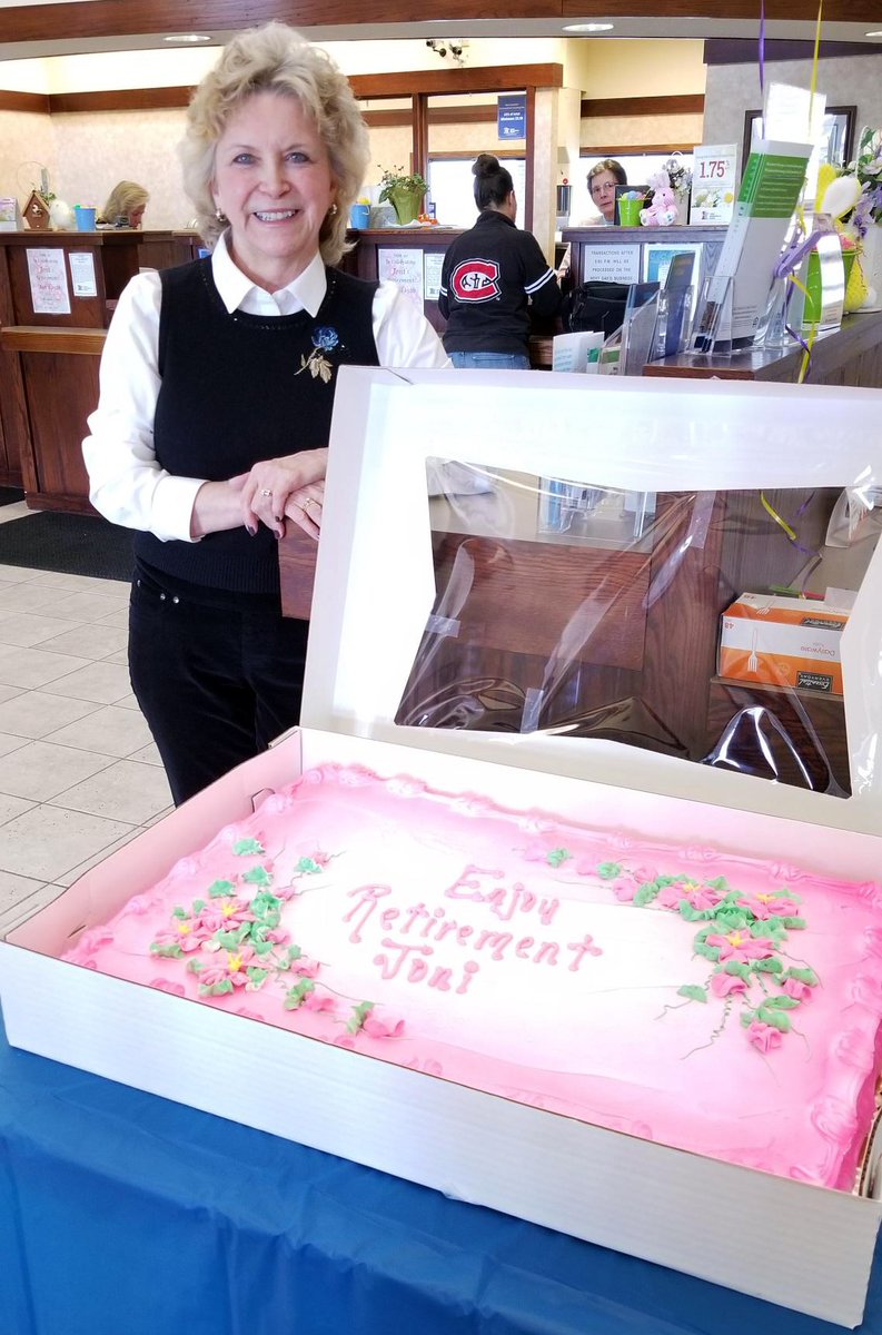 FirstMNBank's tweet image. Please join us in wishing Joni from our Buffalo branch well wishes on her retirement! Thank you for 8 great years Joni!