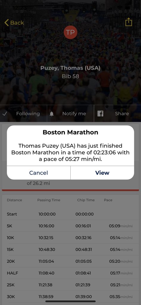ashlizhams's tweet photo. @tommy_rivs killeddddd it. Total beast. #BostonMarathon https://t.co/6QGoxNe3FP