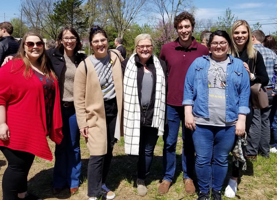 uacce's tweet photo. The Center for Community Engagement team celebrates the ground breaking of the New Beginnings Micro Homes! https://t.co/mjaSUnjCug