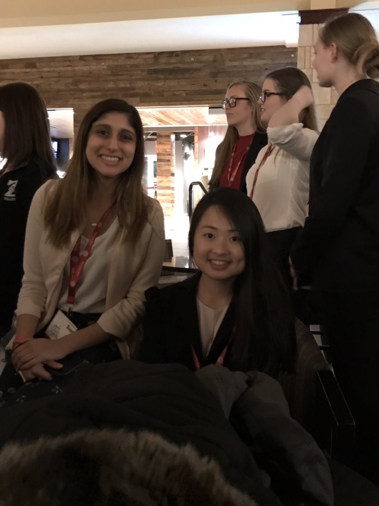 FZEFBLA's tweet photo. Suad and Nancy at the FBLA State Competition. We’re having a great time competing and networking with other students! https://t.co/BIGgMeGgXD