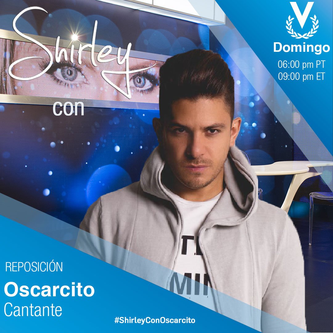 Vuelve a ver la entrevista de #SHIRLEY con el cantante @oscarcitomundo este DOMINGO en su reposición no te la pierdas por <a href="/VenevisionUSA/">Venevision USA</a>  a las:

06:00pm PT/09:00pm ET