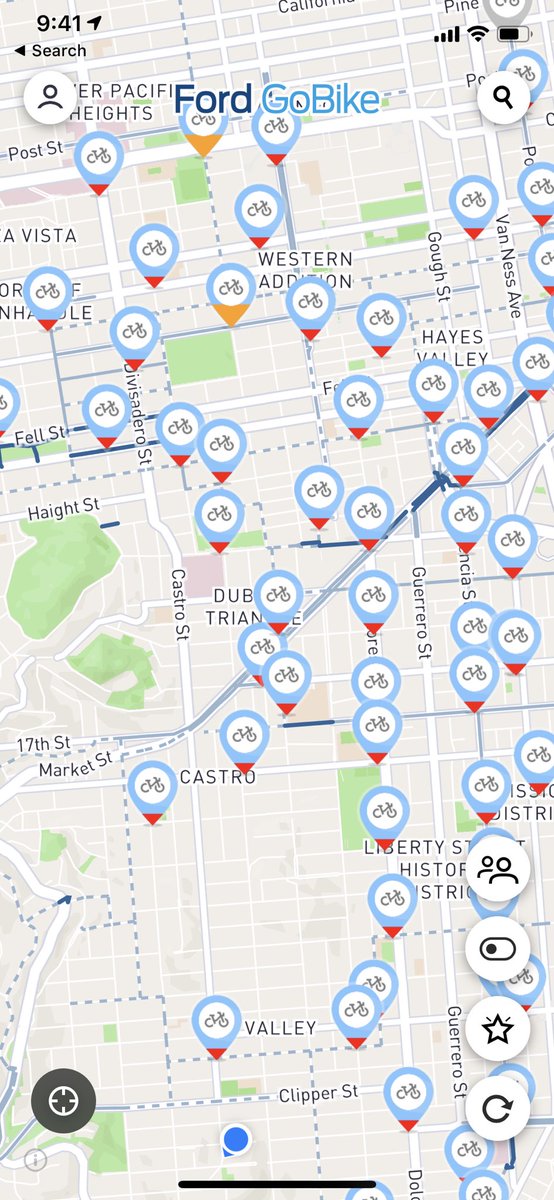 RemoteSuperhost's tweet photo. @FordGoBike seriously? I rarely see any bikes after 9:30am on the stations in Noe Valley but today wins the cake... https://t.co/33pfP07Yu2