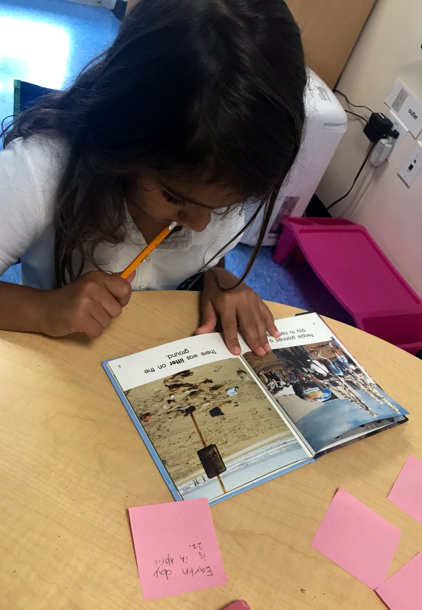 tmce0419's tweet image. @GulliverSchools 1st &amp;amp; 2nd grade #ELLs kicked off a nonfiction unit today by reading books about caring for the earth and finding 5 facts to share with their buddies. 📖 🔍 ✏️ #gslearning #readwritecreate #ELs_Can #factfinders
