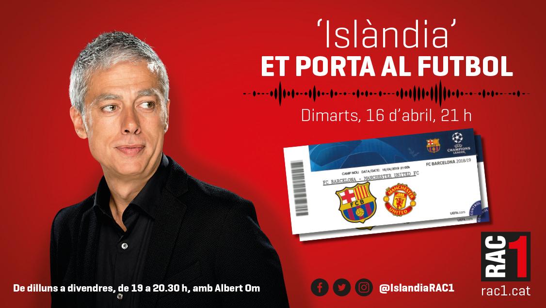 ⚽️ SORTEIG! Tenim una entrada doble per anar a veure demà el Barça-Manchester United al Camp Nou. Per participar ens heu de seguir (si encara no ho feu) i fer retuit d'aquesta publicació. Bona sort!