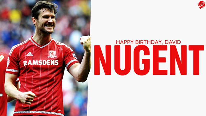 A promotion hero and man for the big occasion, happy 34th birthday to former Boro striker David Nugent! 