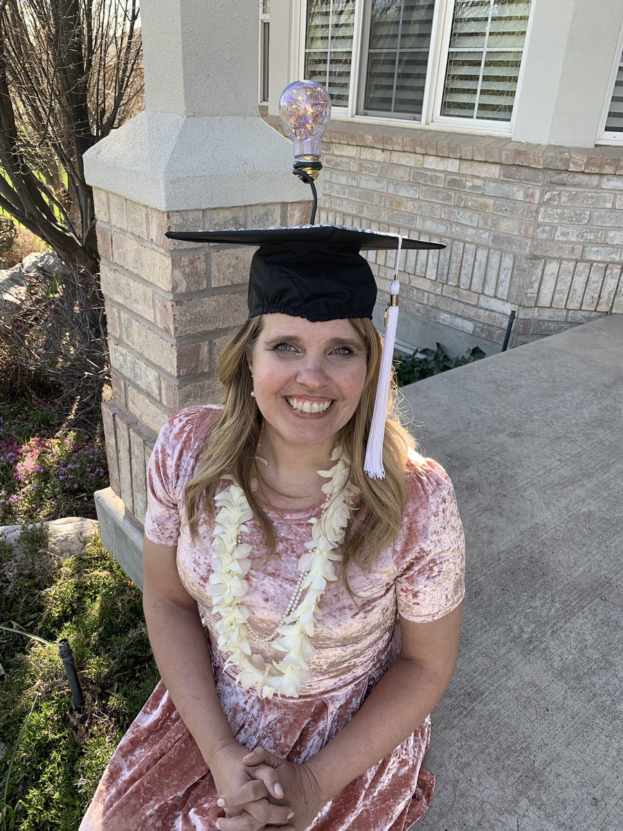 Mama_Asp's tweet photo. Grades are in. It’s official. I’m a graduate. Thanks for the cap, @crazyphototeach! #classof2019 #coolcap #schoolsoutforever #summacumlaude https://t.co/JlUQ6y5OpA