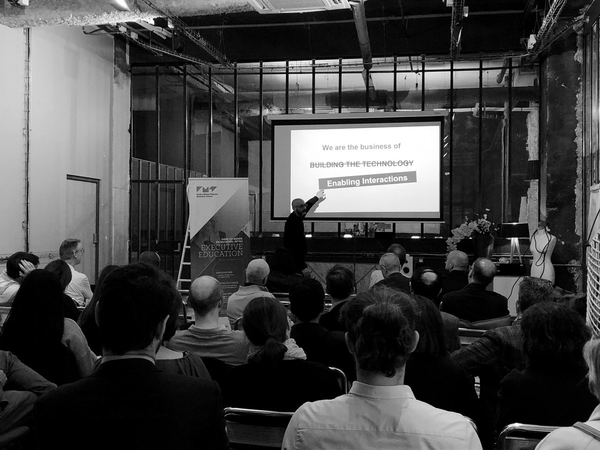 Pauline Vandenhende (@pauline_vand) on Twitter photo « #Platform is about interactions not about technology »
Masterclass @imt_bs <a href="/IMT_BS_ExecEd/">Institut Mines-Telecom BS ExecEd</a> avec @thierryIsckia #DigitalTransformation « #Platform is about interactions not about technology »
Masterclass @imt_bs <a href="/IMT_BS_ExecEd/">Institut Mines-Telecom BS ExecEd</a> avec @thierryIsckia #DigitalTransformation